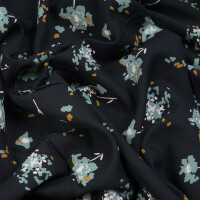 VISCOSE CREPE OCELLA BLACK LIQUORICE