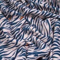 VISCOSE CREPE ZEBRA POWDER/BLUE