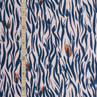 VISCOSE CREPE ZEBRA POWDER/BLUE