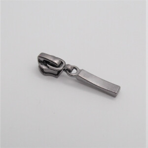 METALLIC SLIDER FOR ZIPPER 5MM 28MM BLACK CHROME