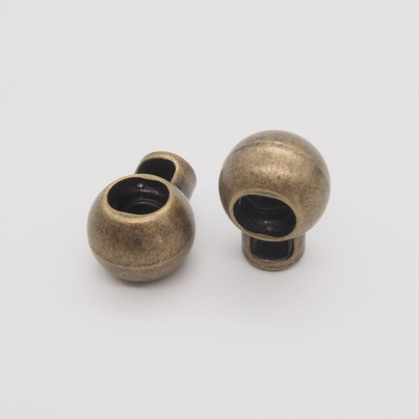 CORD STOPPER METAL 2 pcs  bronze