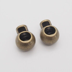 CORD STOPPER METAL 2 pcs  bronze