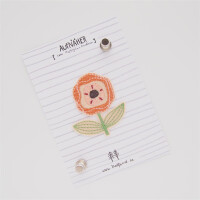 EMBROIDERED MOHNBLUME ORANGE