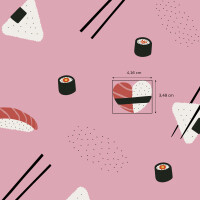 CANVAS SUSHI PINK