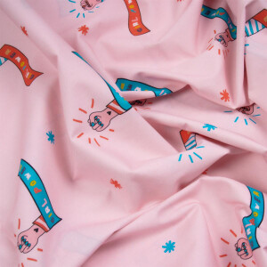 POPLIN GIRL POWER ARM PINK