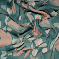 VISCOSE CREPE ZELLIGE PAON