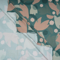VISCOSE CREPE ZELLIGE PAON