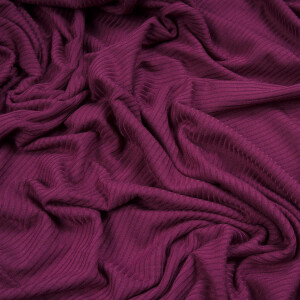 TENCEL DERBY RIBBED JERSEY CHERRY