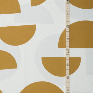 VISCOSE/LINEN NOIL CIRCLE CIRCUS DRY MUSTARD
