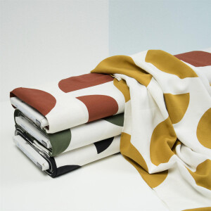 VISCOSE/LINEN NOIL CIRCLE CIRCUS DRY MUSTARD