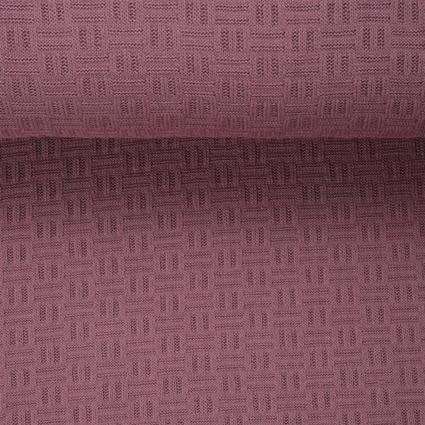 KNIT CHECK MAUVE