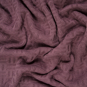 KNIT CHECK MAUVE