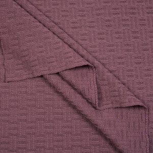 KNIT CHECK MAUVE
