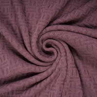 KNIT CHECK MAUVE