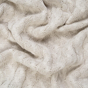KNIT CABLE PATTERN SAND