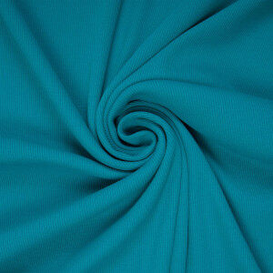 RIB JERSEY BASIC DARK AQUA