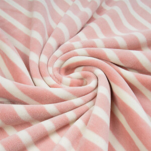 NICKY VELOURS STRIPES ROSE