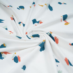 BAMBOO JERSEY ABSTRACT WHITE
