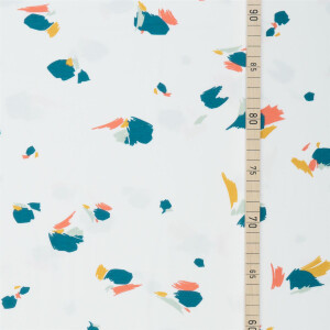 BAMBOO JERSEY ABSTRACT WHITE