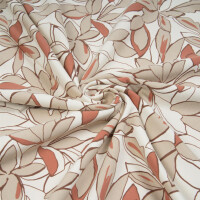 FRENCH TERRY BIG FLOWERS ECRU