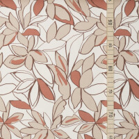 FRENCH TERRY BIG FLOWERS ECRU