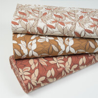 FRENCH TERRY BIG FLOWERS ECRU