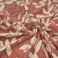 FRENCH TERRY BIG FLOWERS BRICK