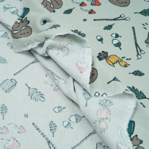 ORGANIC RIB JERSEY LIL CAMPER SEA GREEN