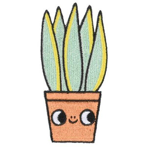 PATCH EMBROIDERED SANSEVERIA