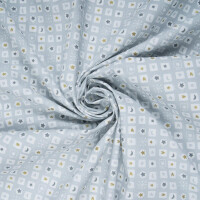 POPLIN LITTLE GIFTS LIGHT GREY/GOLD