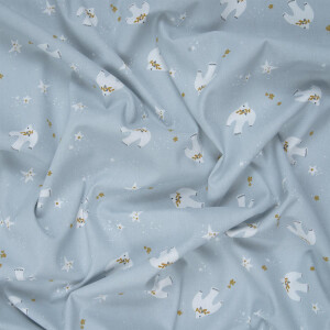 POPLIN DOVE LIGHT BLUE