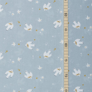 POPLIN DOVE LIGHT BLUE