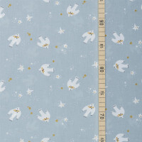POPLIN DOVE LIGHT BLUE