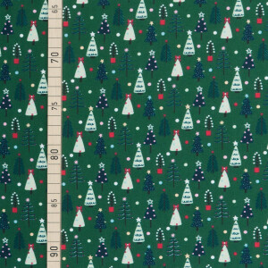 POPLIN CHRISTMAS TREE GREEN