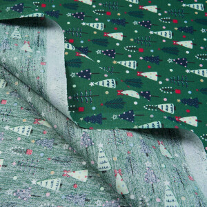 POPLIN CHRISTMAS TREE GREEN