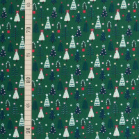POPLIN CHRISTMAS TREE GREEN