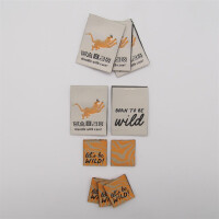 WOVEN LABEL SET TIGER (10 pcs)