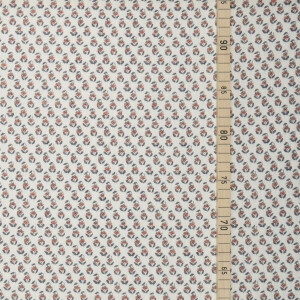 ORGANIC DOUBLE GAUZE RED FLORAL