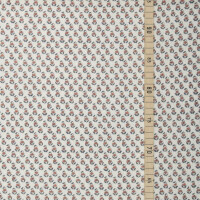 ORGANIC DOUBLE GAUZE RED FLORAL