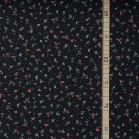 ORGANIC DOUBLE GAUZE SPRINKLE BLOSSOMS MIDNIGHT