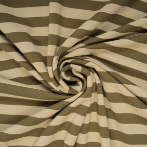 FRENCH TERRY BIG STRIPES OLIVE
