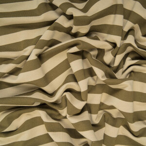 FRENCH TERRY BIG STRIPES OLIVE
