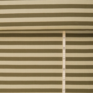 FRENCH TERRY BIG STRIPES OLIVE
