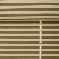 FRENCH TERRY BIG STRIPES OLIVE