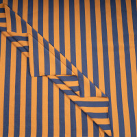 FRENCH TERRY BIG STRIPES BLUE/MUSTARD