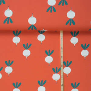 FRENCH TERRY BRUSHED RUST RADISH