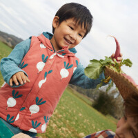 FRENCH TERRY BRUSHED RUST RADISH