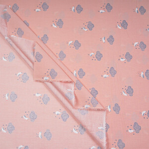 POPLIN BIRDS IN THE RAIN
