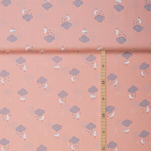 POPLIN BIRDS IN THE RAIN
