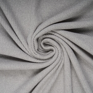 RIBBED KNIT RECYCLED PEARL GREY